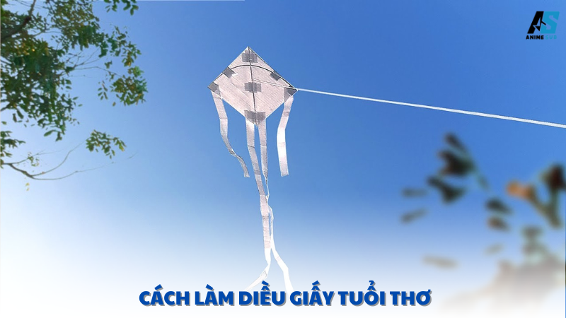 cách làm diều giấy tuổi thơ 